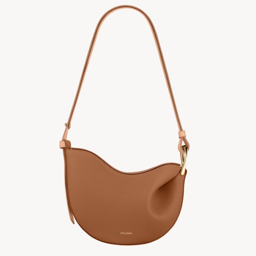 Polene Tonca crossbody bag in camel